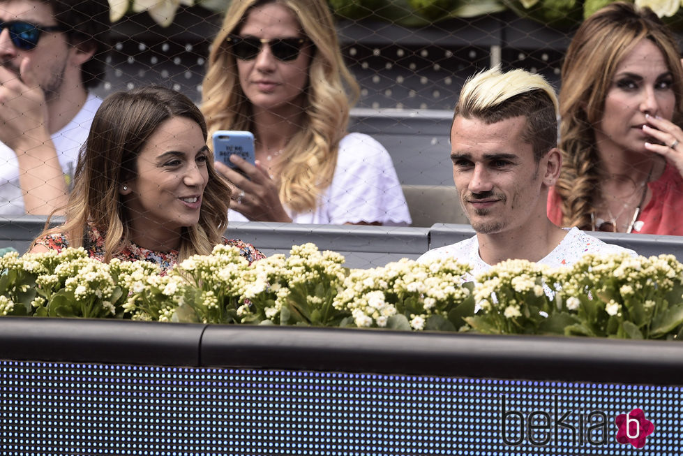 Antoine Griezmann y Erika Choperena en el Open de Madrid 2015