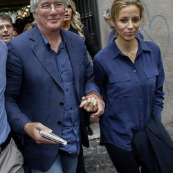 Richard Gere y Alejandra Silva en Roma en la presentación de la película 'Time out of mind'