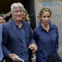 Richard Gere y Alejandra Silva en Roma en la presentación de la película 'Time out of mind'