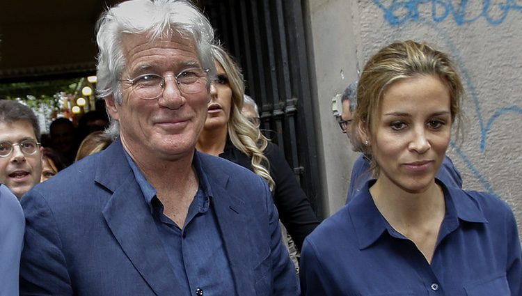 Richard Gere y Alejandra Silva en Roma en la presentación de la película 'Time out of mind'