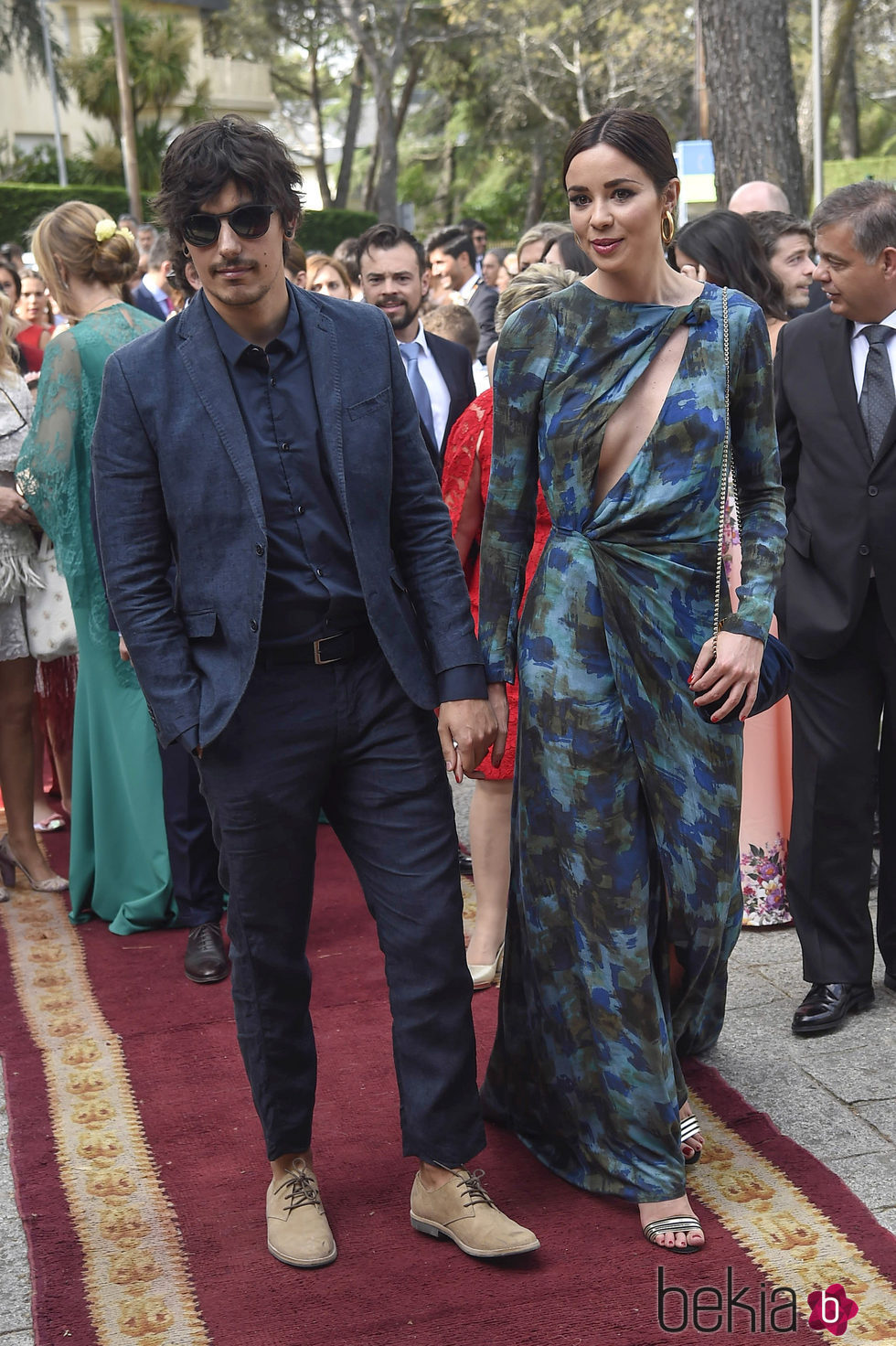 Dafne Fernández y Mario Chavarría en la boda de Juan Carmona y Sara Verdasco 