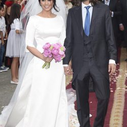 Juan Carmona y Sara Verdasco en su boda