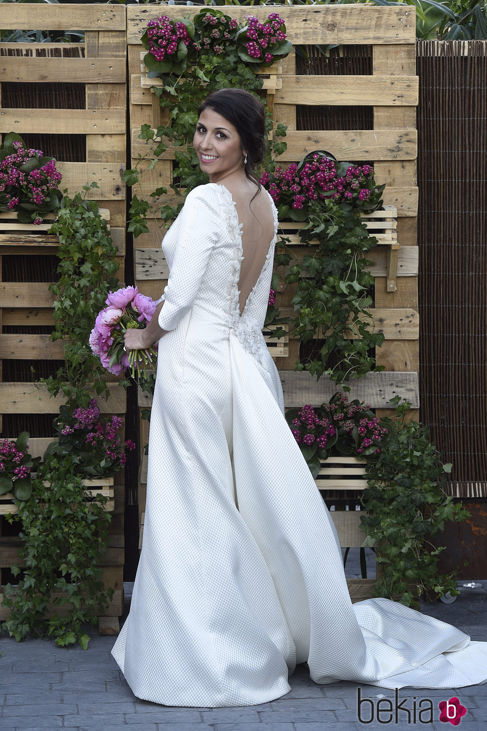 Sara Verdasco con su vestido novia