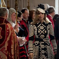 La Princesa Beatriz de York y el Duque de York en la misa por el 90 cumpleaños de la Reina Isabel II de Inglaterra