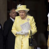 la Reina Isabel II de Inglaterra en la misa por el 90 cumpleaños de la Reina Isabel II de Inglaterra