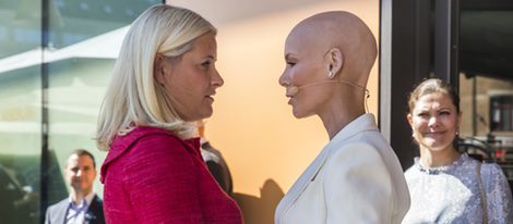 Mette Marit de Noruega y Gunhild Stordalen en el Foro de Alimentación de Estocolmo 