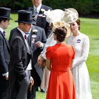 Los Duques de Cambridge y Mary de Dinamarca en Ascot 2016