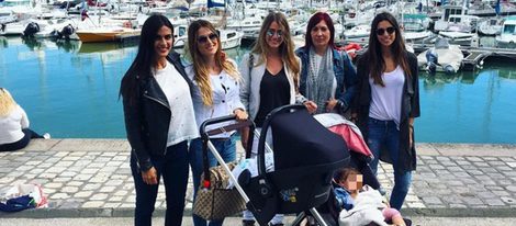 Julia Vigas, Elena Galera, Maty Moruno, Berta Requeno y Melissa Jiménez paseando durante la Eurocopa 2016