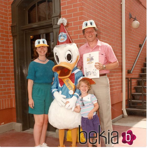 La familia Clinton celebrando el Día del Padre tiempo atrás