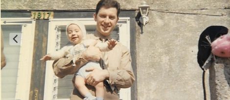 Jimmy Kimmel junto a su padre cuando era pequeño