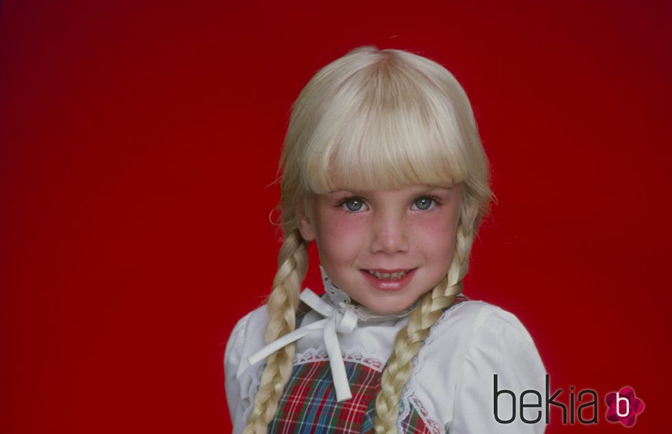 Heather O'Rourke con seis años de edad