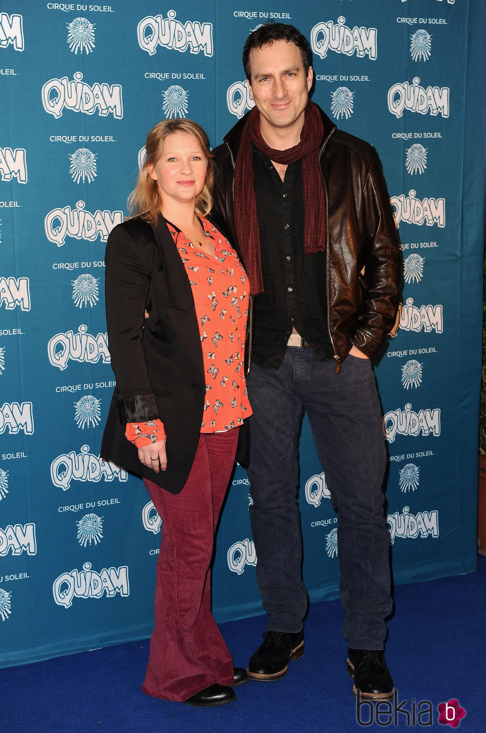 Joanna Page y James Thornton en el espectáculo 'Quidam' del 'Circo de Sol'