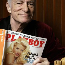 Hugh Hefner, fundador y editor jefe de la revista Playboy