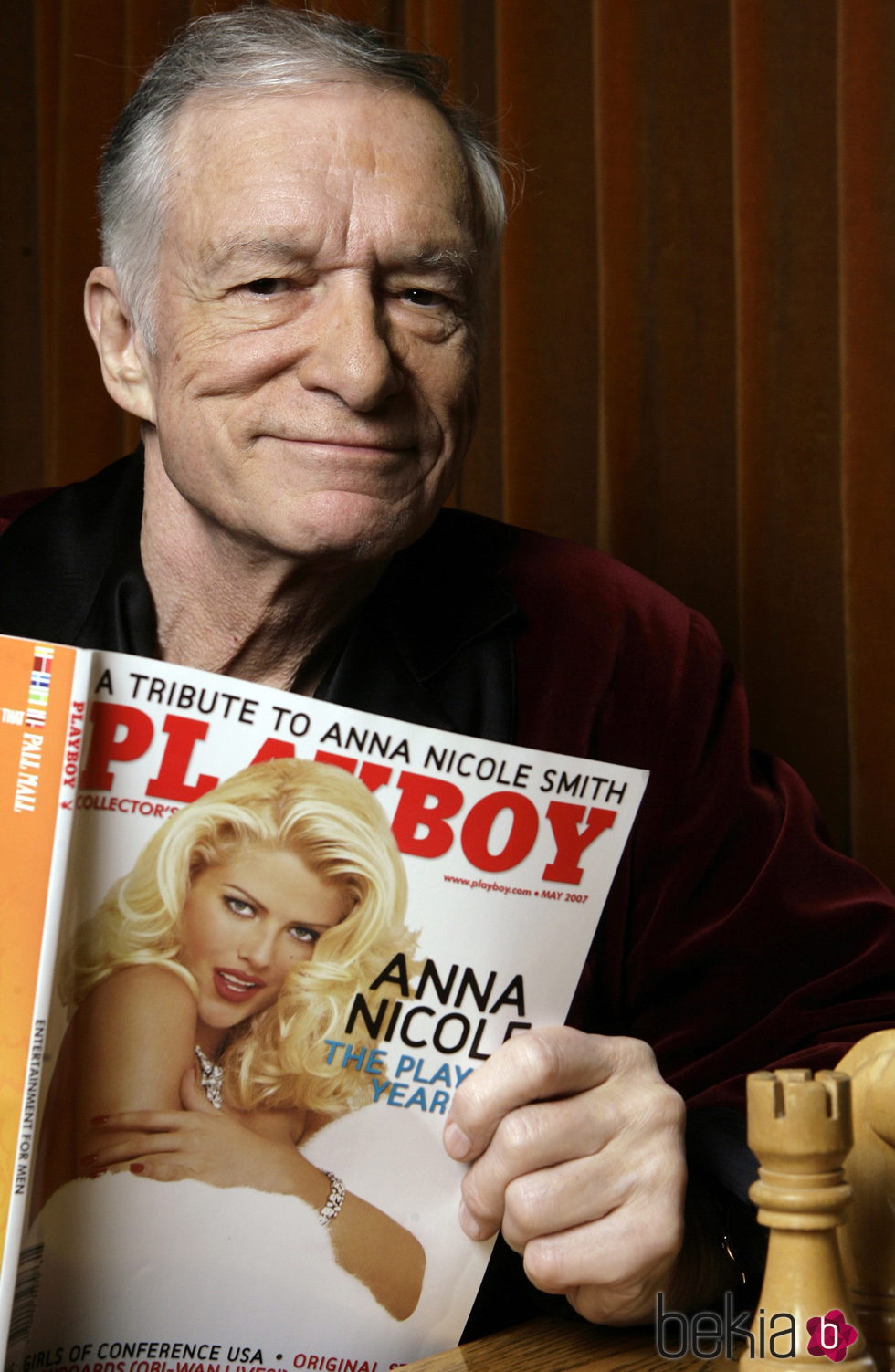 Hugh Hefner, fundador y editor jefe de la revista Playboy