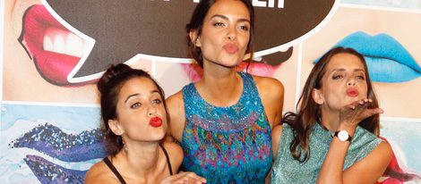 Joana Sanz, Macarena García y Macarena Gómez durante la fiesta de inauguración de la nueva tienda de la firma Mac cosmetics en Barcelona