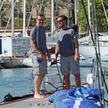 Pau Donés en un velero en Mallorca