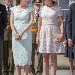 Tessy y Alejandra de Luxemburgo en el Te Deum por la Fiesta Nacional de Luxemburgo 2016