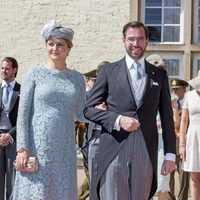 Guillermo y Estefanía de Luxemburgo en el Te Deum por la Fiesta Nacional de Luxemburgo 2016