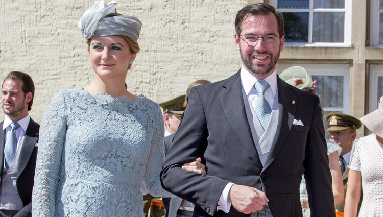 Guillermo y Estefanía de Luxemburgo en el Te Deum por la Fiesta Nacional de Luxemburgo 2016