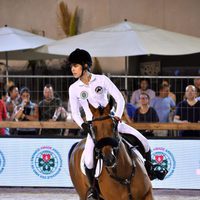 Carlota Casiraghi compitiendo en el concurso de saltos de Monte-Carlo 2016