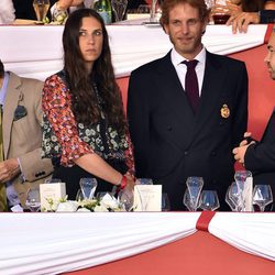 Andrea Casiraghi y Tatiana Santo Domingo en el concurso de saltos de Monte-Carlo 2016