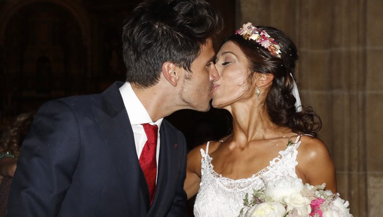 Guillermo Martín y Lidia Reyes en su boda en Códoba