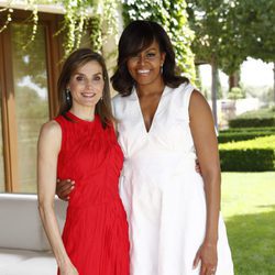 La Reina Letizia y Michelle Obama en La Zarzuela