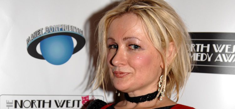 Caroline Aherne en la entrega de premios de North West Comedy