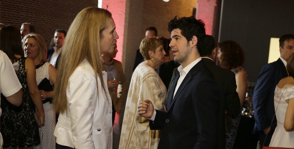 La infanta Elena junto a Miguel Ángel Muñoz celebrando el Día de la Independencia de Estados Unidos