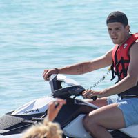 Álvaro Morata en moto de agua en Formentera