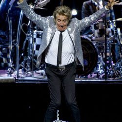 Rod Stewart durante su concierto en el Teatro Real de Madrid