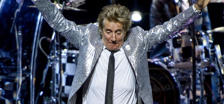 Rod Stewart durante su concierto en el Teatro Real de Madrid