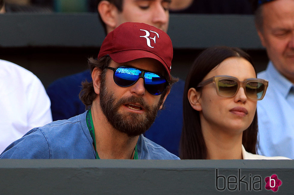 Irina Shayk y Bradley Cooper en Wimbledon 2016