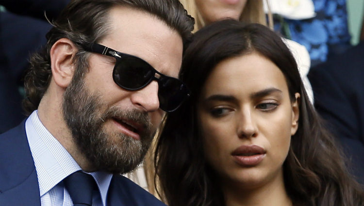 Bradley Cooper e Irina Shayk en la final de Wimbledon 2016