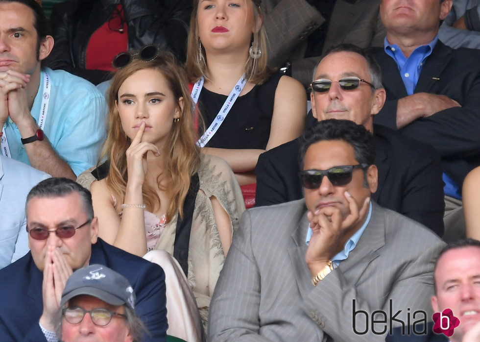 Suki Waterhouse en la final de Wimbledon 2016