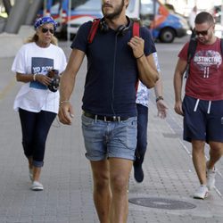 Jorge Díaz a su llegada a Madrid para la final de 'Supervivientes 2016'