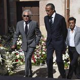 Palomo Linares en el funeral de Víctor Barrio en Sepúlveda (Segovia)