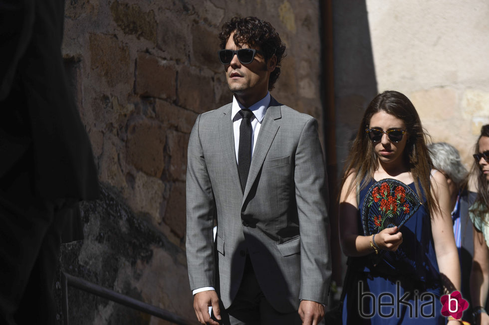 Miguel Abellán en el funeral de Víctor Barrio en Sepúlveda (Segovia)