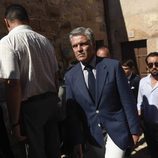 Espartaco en el funeral de Víctor Barrio en Sepúlveda (Segovia)