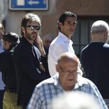 José Tomás en el funeral de Víctor Barrio en Sepúlveda (Segovia)