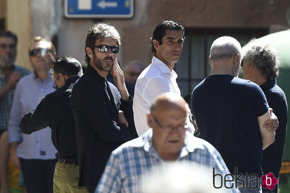 José Tomás en el funeral de Víctor Barrio en Sepúlveda (Segovia)