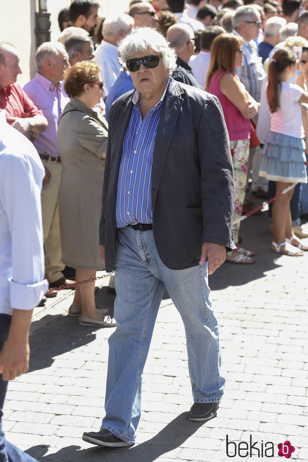 Caco Senante en el funeral de Víctor Barrio en Sepúlveda (Segovia)