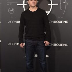 Matt Damon en el photocall de 'Jason Bourne' en Madrid