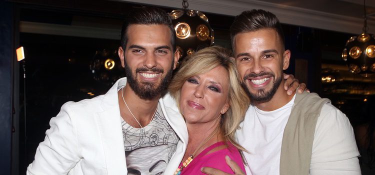 Suso, Lydia Lozano y Cristian Nieto en la fiesta del final de 'Supervivientes 16'