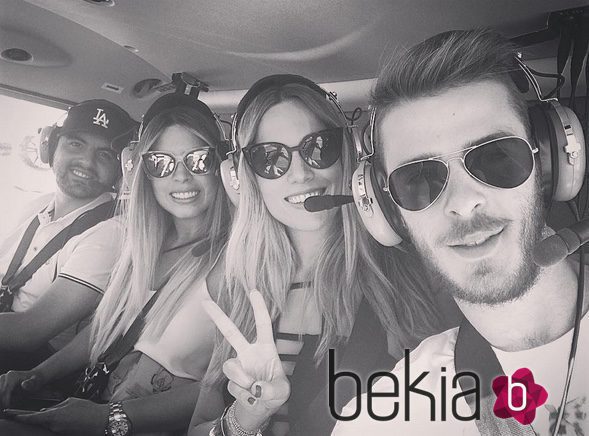 Edurne y David de Gea disfrutando de unas vacaciones entre amigos