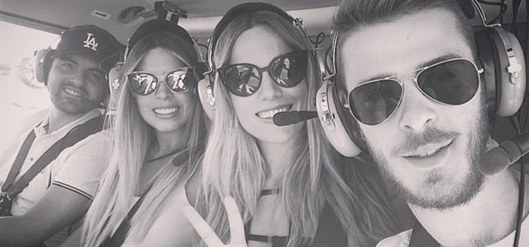 Edurne y David de Gea disfrutando de unas vacaciones entre amigos