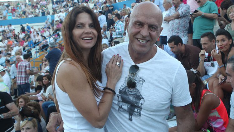 Kiko Matamoros y Makoke en la plaza de toros de Benidorm