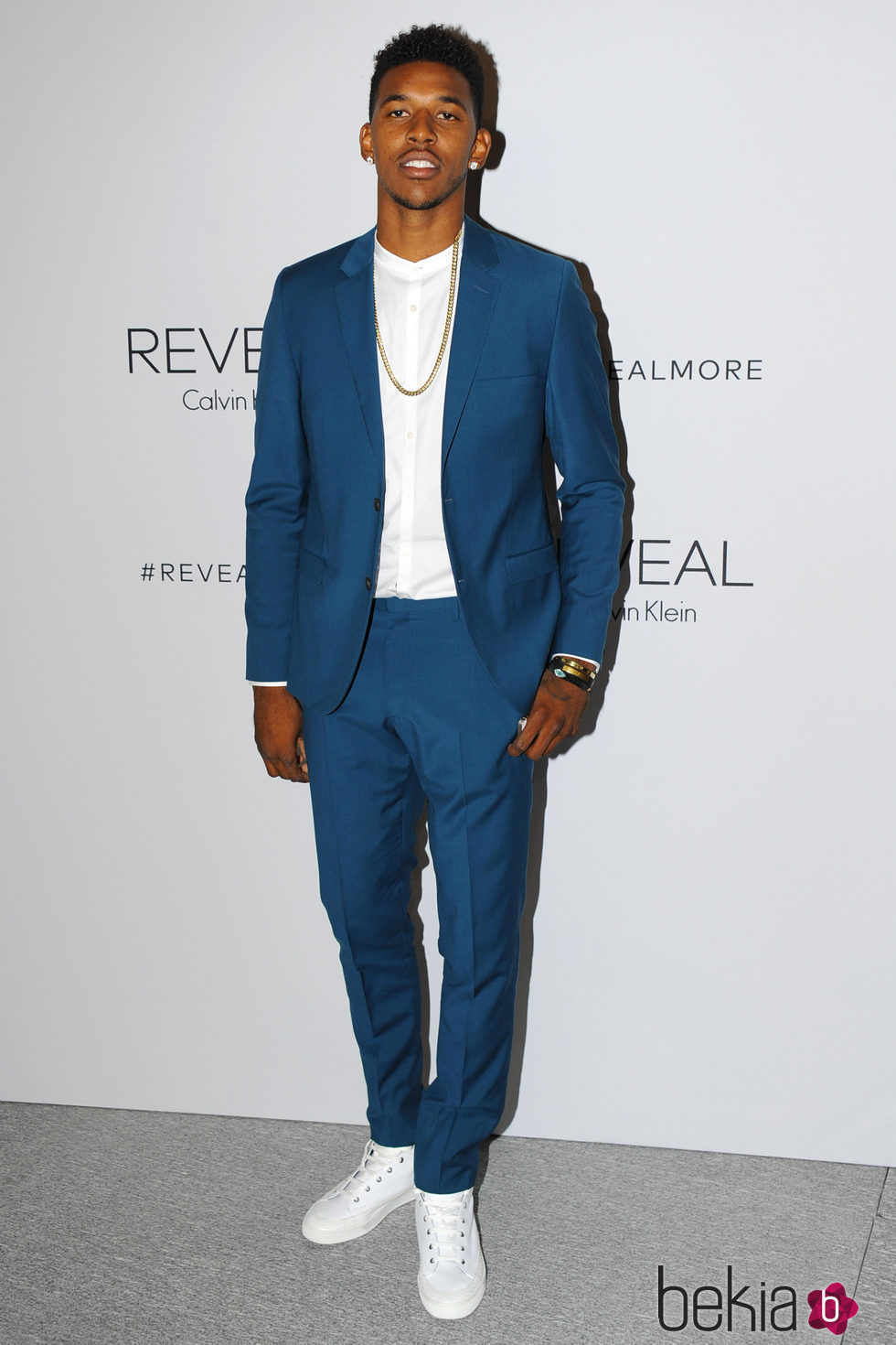 Nick Young en la presentación del perfume 'Calvin Klein Reveal' en Nueva York