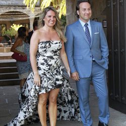 Iker Jiménez y Carmen Portet en la boda de Álvaro Rojo y Ana Villarubia