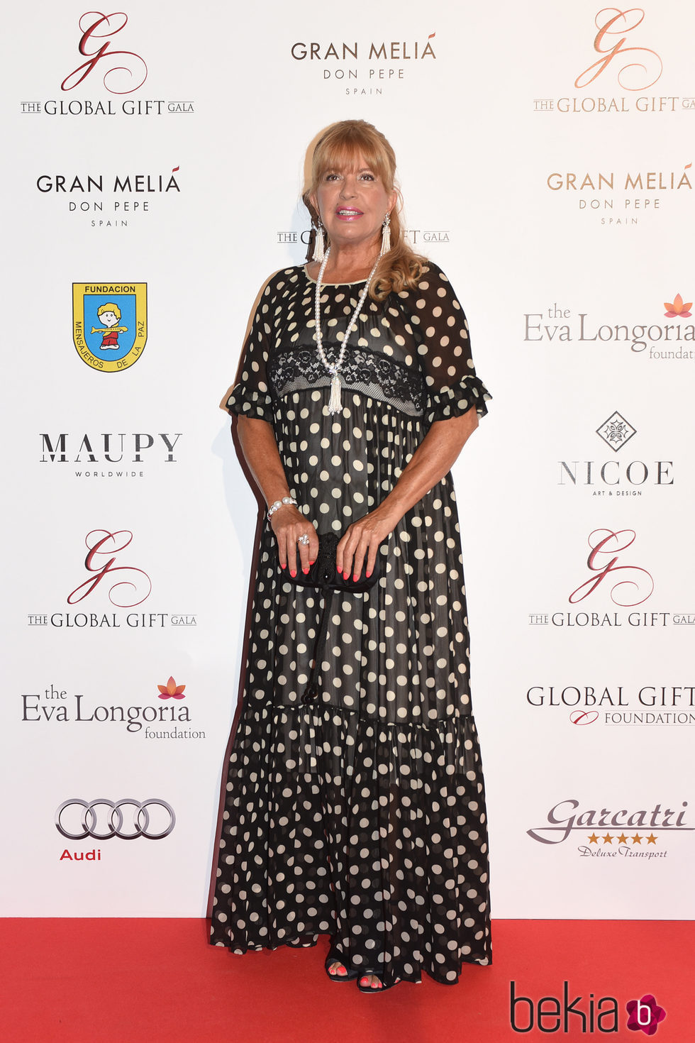 Bárbara Rey en la Global Gift Gala 2016 celebrada en Marbella